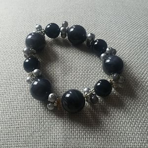 Black and charcoal bracelet